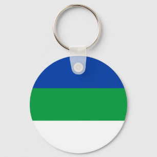 Komi Republic Flag Key Ring