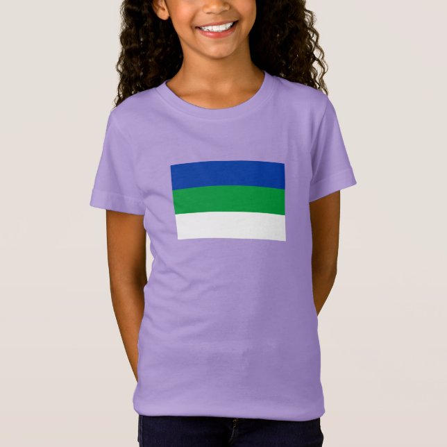Komi Republic Flag T-Shirt (Front)