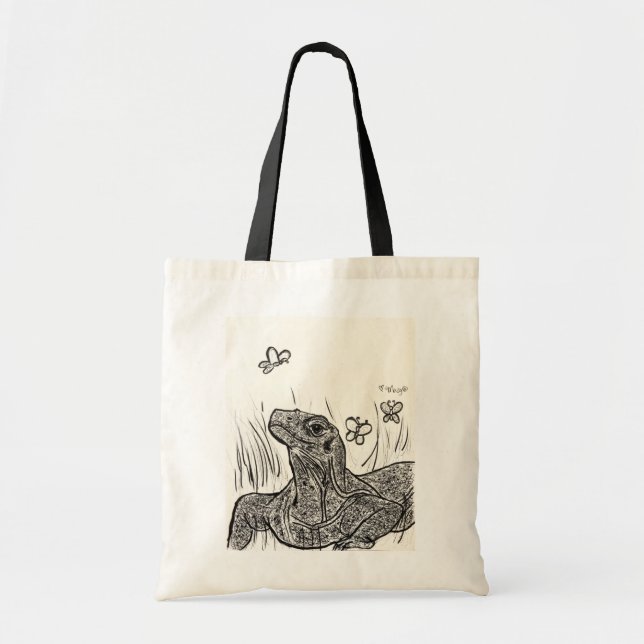 Komodo Dragon Basking in Beauty Tote Bag (Front)