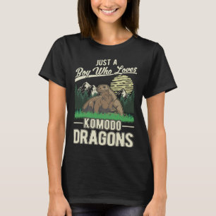 Komodo Dragon Boy Komodo Dragon Monitor Lizard T-Shirt