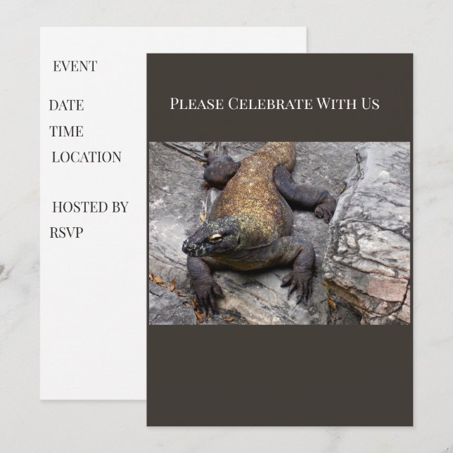 Komodo Dragon Event Invite (Front/Back)
