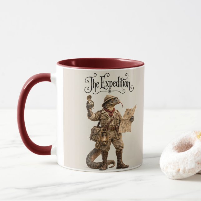 Komodo Dragon Explorer Mug (With Donut)
