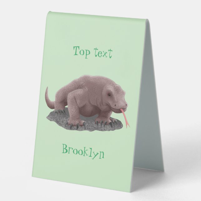 Komodo dragon illustration (Front)