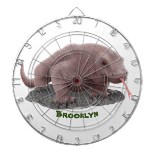 Komodo dragon illustration dartboard