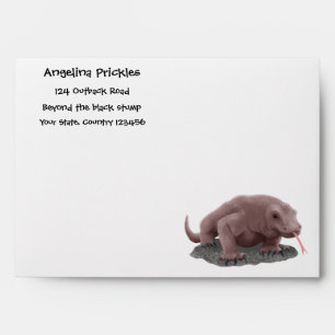 Komodo dragon illustration envelope
