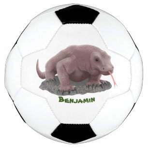 Komodo dragon illustration  football