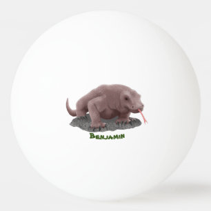 Komodo dragon illustration ping pong ball