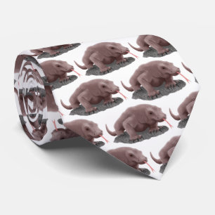 Komodo dragon illustration tie