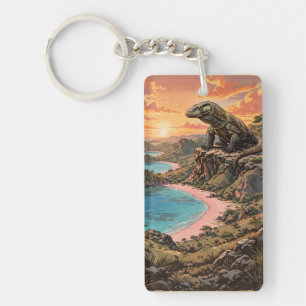 Komodo Dragon King of the Island Key Ring