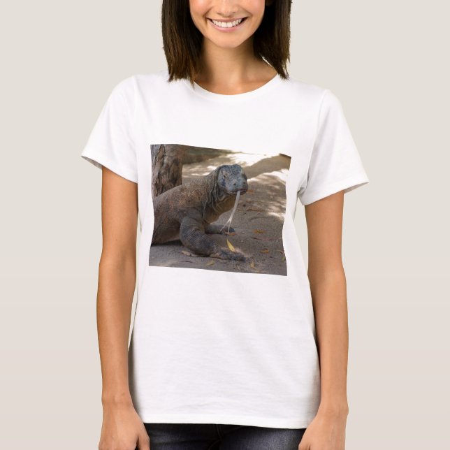 Komodo Dragon Licking T-Shirt (Front)