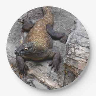 Komodo Dragon Nature Close-up Paper Plate