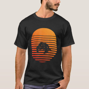 Komodo Dragon Shadow Silhouette In Front Of A Sun T-Shirt