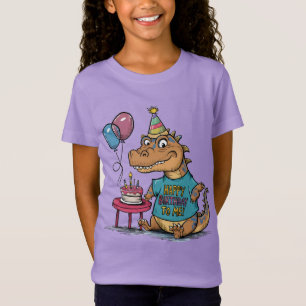 Komodo Dragon wearing birthday hat humourous T-Shirt
