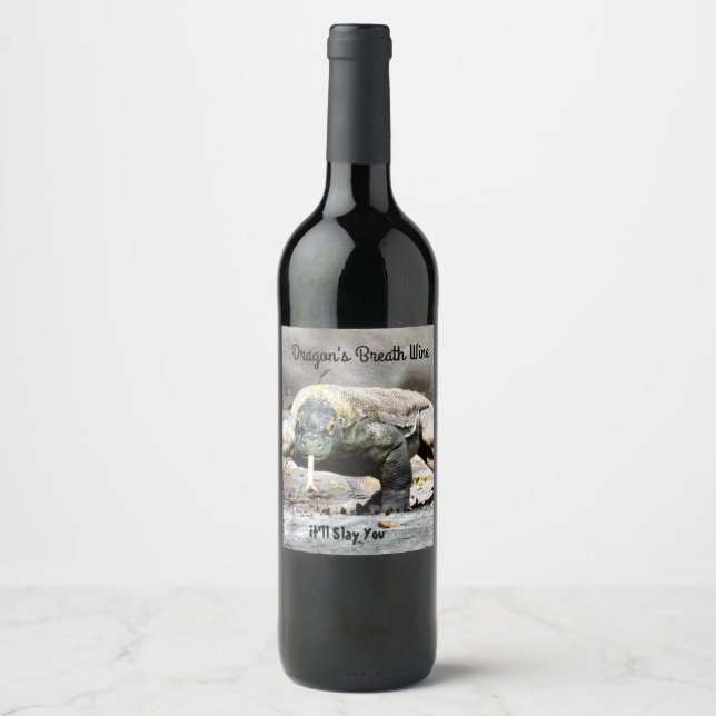 Komodo Dragon Wine Label (Front)