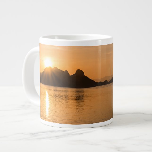 Komodo Island At Sunset Large Coffee Mug (Front Left)