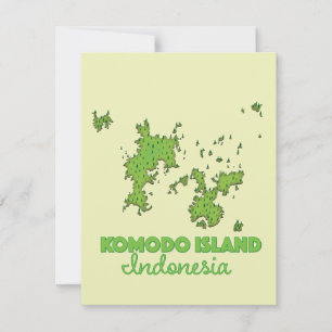 Komodo island Indonesia Map