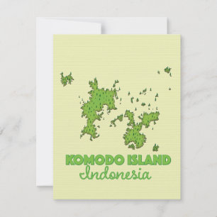 Komodo island Indonesia Map