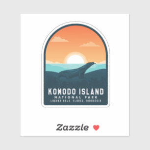 Komodo Island National Park Indonesia Sticker
