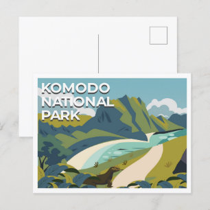 Komodo National Park East Nusa Tenggara Travel  Postcard