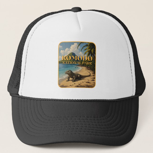 Komodo National Park Indonesia Trucker Hat (Front)