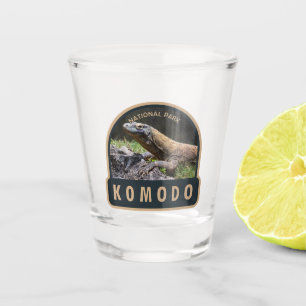 Komodo National Park Indonesia Vintage Shot Glass