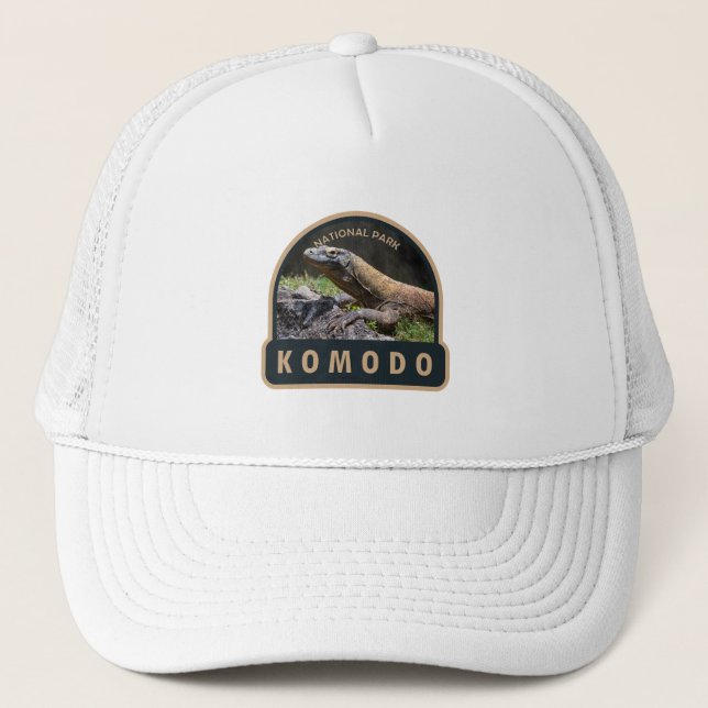 Komodo National Park Indonesia Vintage Trucker Hat (Front)