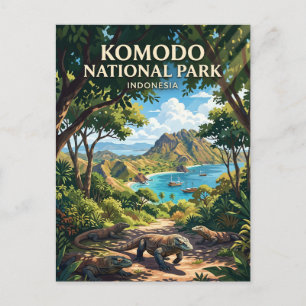 Komodo National Park, Labuan Bajo Indonesia Postcard