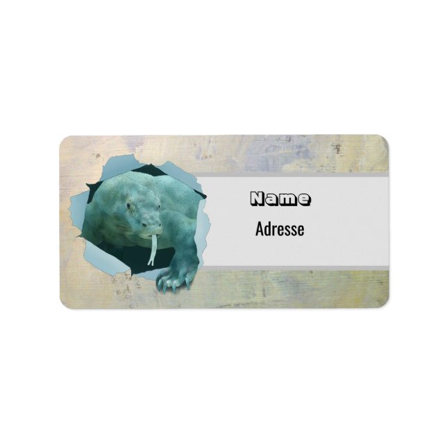 Komodowaran  label (Front)
