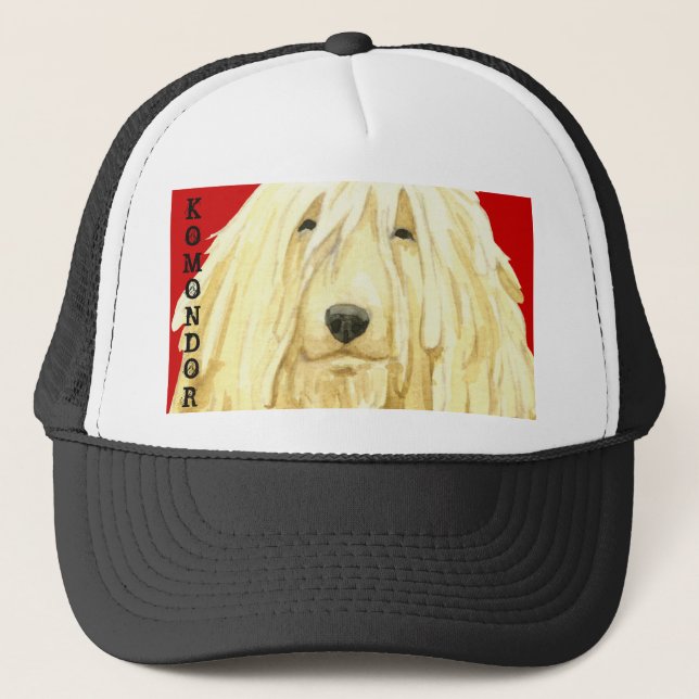 Komondor Color Block Trucker Hat (Front)