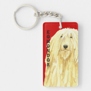 Komondor Colour Block Key Ring