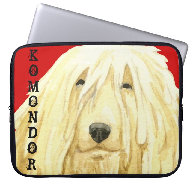 Komondor Colour Block Laptop Sleeve (Front)