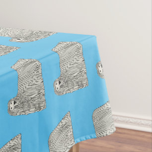 Komondor dog cartoon illustration tablecloth