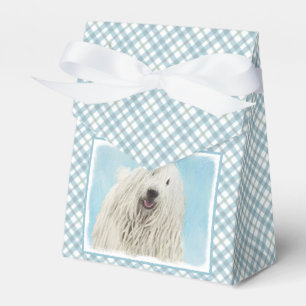 Komondor Painting - Cute Original Dog Art Favour Box