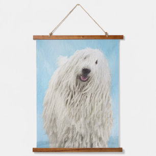 Komondor Painting - Cute Original Dog Art Hanging Tapestry