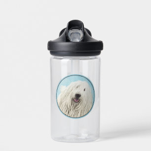 Komondor Painting - Cute Original Dog Art Water Bottle