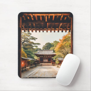 Komorebi - The Sun-Drenched Temple Mouse Mat