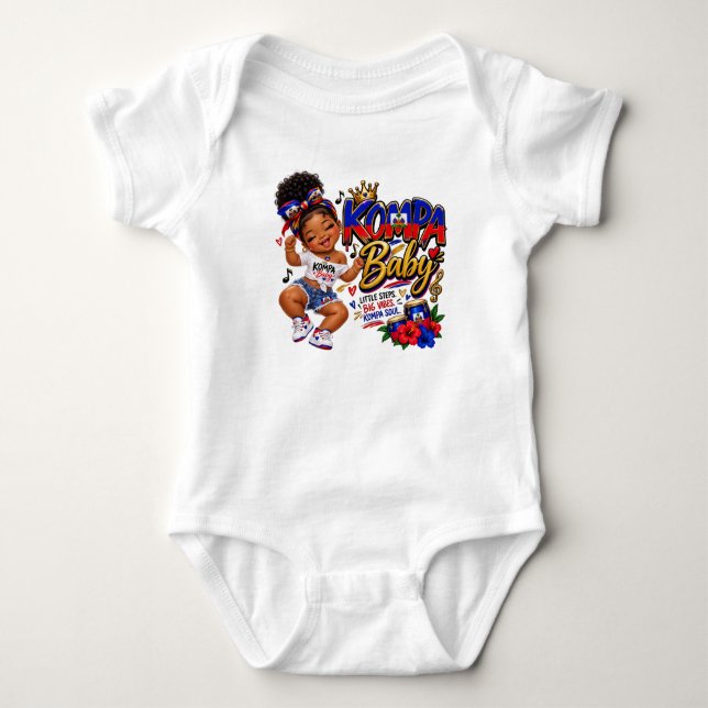 KOMPA Baby Dance Celebration Bodysuit (Front)