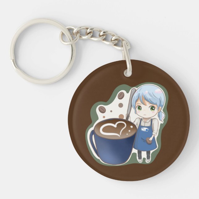 komugisui coffee key chain (Front)