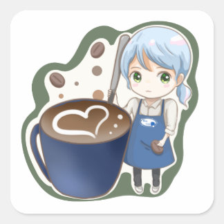 komugisui coffee mug sticker