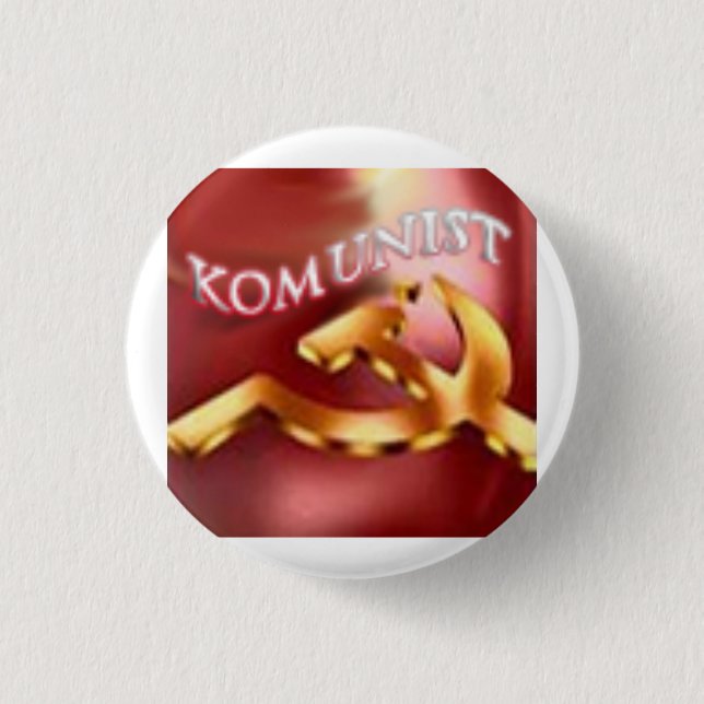 Komunist Party Logo 3 Cm Round Badge (Front)