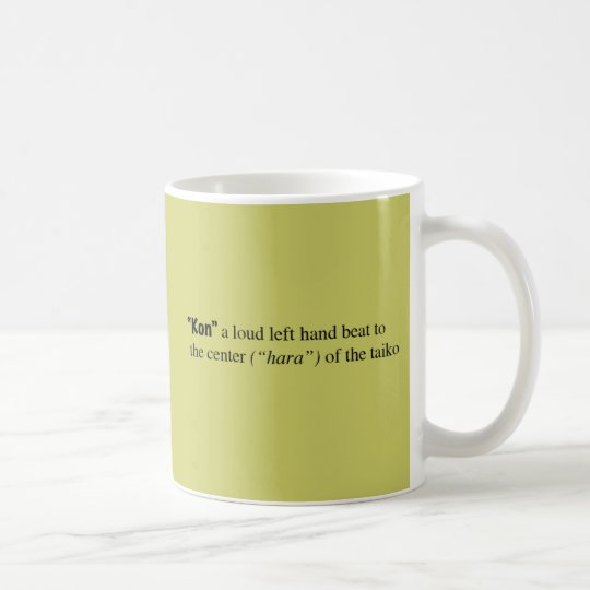"KON" mug - Kuchishowa coffee mug for Lefties