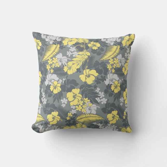 Kona Bay Hawaiian Hibiscus Cushion (Front)