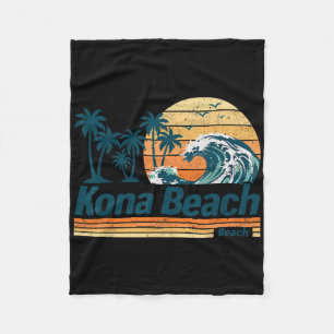 Kona Beach Group Matching Family Vacation Summer  Fleece Blanket