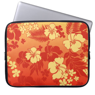 Kona Blend Hawaiian Hibiscus Neoprene Wetsuit Laptop Sleeve