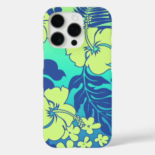 Kona Blend Hawaiian Hibiscus Turquoise iPhone 16 Pro Case