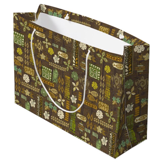 Kona Coast Tiki Tropix Large Gift Bag (Back Angled)