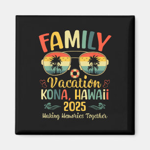 Kona Hawaii Beach Family Summer Vacation 2025  Magnet