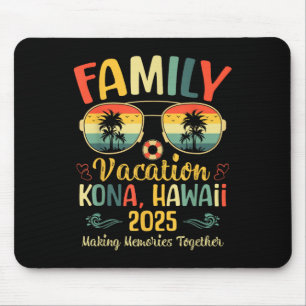 Kona Hawaii Beach Family Summer Vacation 2025  Mouse Mat