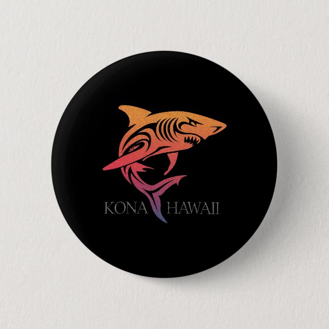 Kona Hawaii Hawaiian Beach Surfer Surfing Diving F 6 Cm Round Badge (Front)