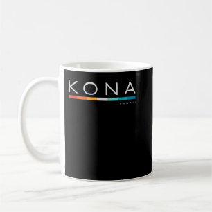 Kona Hawaii HI Retro Design Coffee Mug